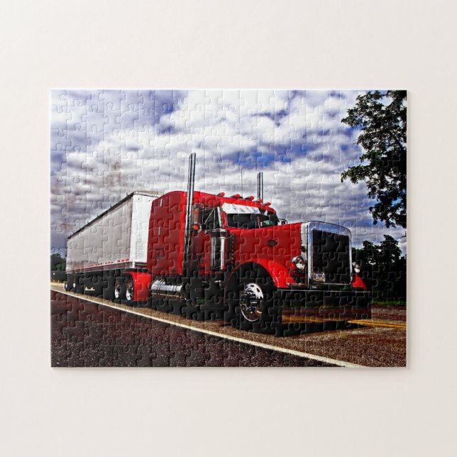 Puzzle rouge de Sensenig Peterbilt 379 (Horizontal)