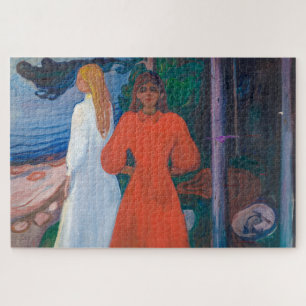 Puzzle Rouge et Blanc   Edvard Munch  