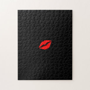 Puzzle Rouge noir solide lèvres Lipstick Kiss difficile d