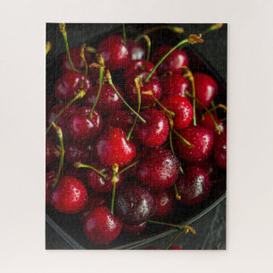 Puzzle Rouge Ripe Sweet Cerises Berries Fruit alimentaire