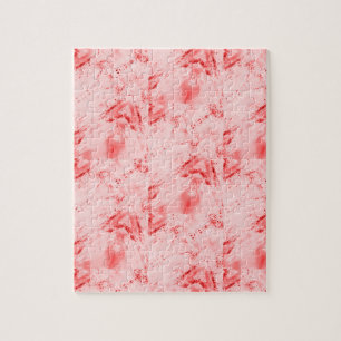 Puzzle rouge rose d'art moderne