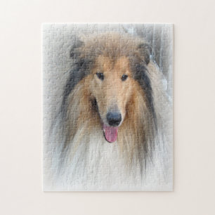Puzzle Rough Collie Dog