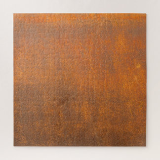 Puzzle Rouille noire, texture métallique gros plan.