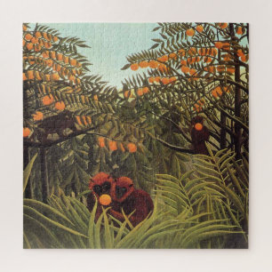 Puzzle Rousseau - Les Singes dans la Grove Orange