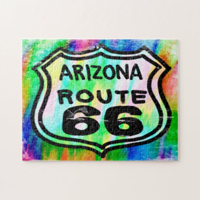Puzzle Route 66 Art Déco Arizona. (Horizontal)