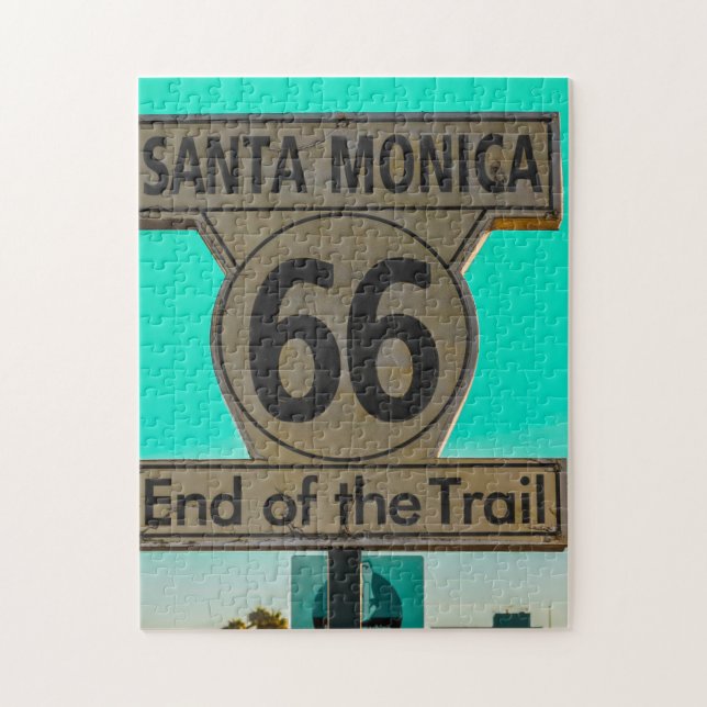 Puzzle Route 66 Père Noël Monica. (Vertical)