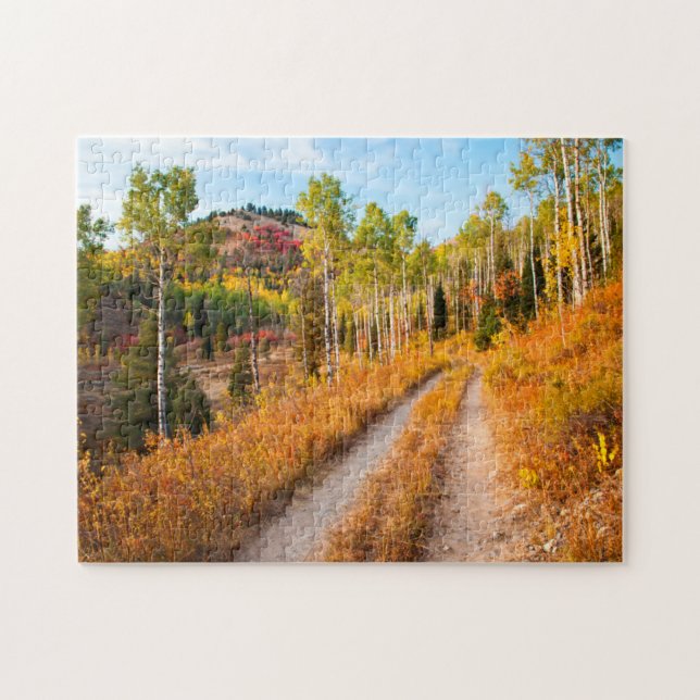 Puzzle Route à travers les couleurs d'automne (Horizontal)