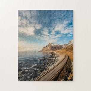 Puzzle Route de Lofoten en Norvège