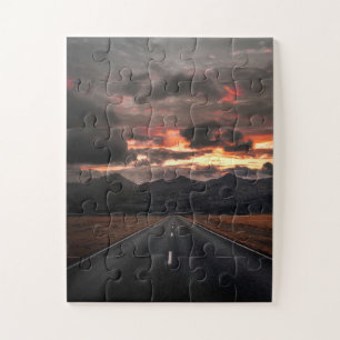 Puzzle Route vers Mountain Sunset