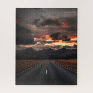 Puzzle Route vers Mountain Sunset