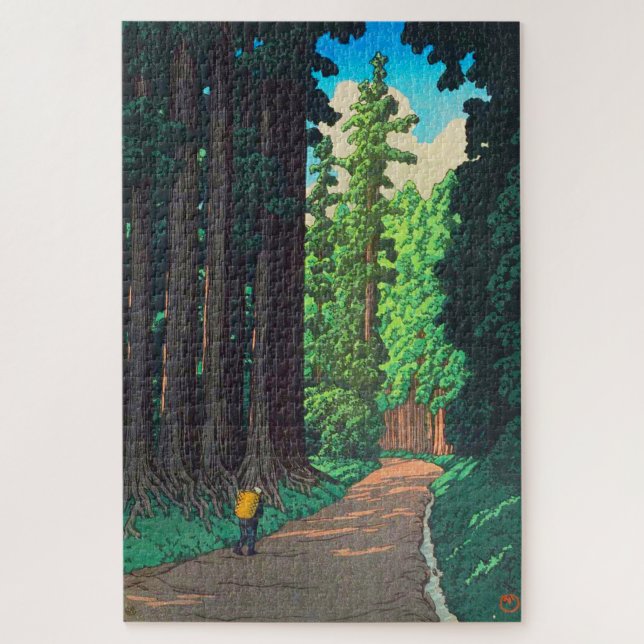 Puzzle Route vers Nikko par Kawase Hasui Art japonais (Vertical)