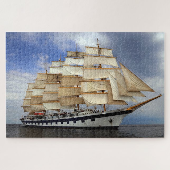 Puzzle Royal Clipper Five Masted Pleinement Riggé Grand N (Horizontal)