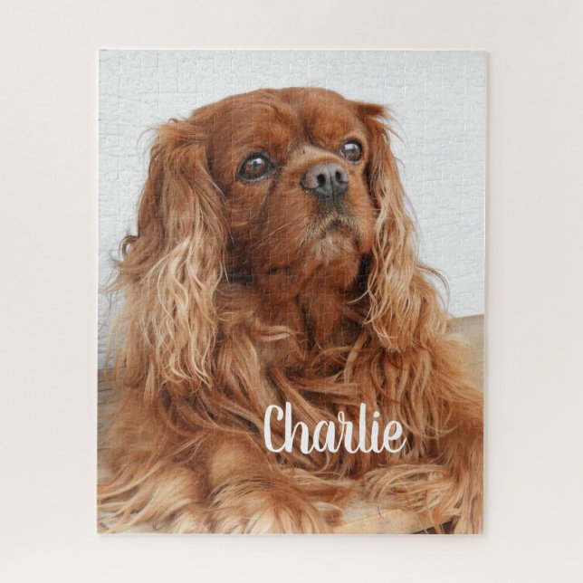 Puzzle Ruby Cavalier King Charles Spaniel Chien (Vertical)