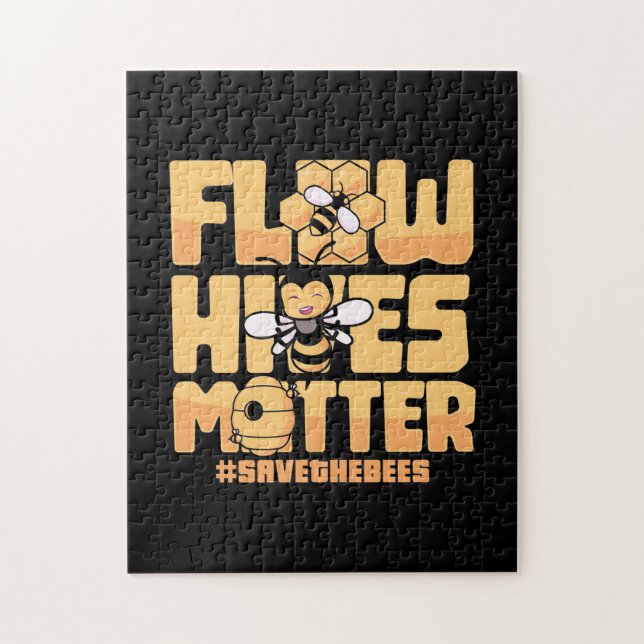 Puzzle Ruches de flux Matt Bees (Vertical)