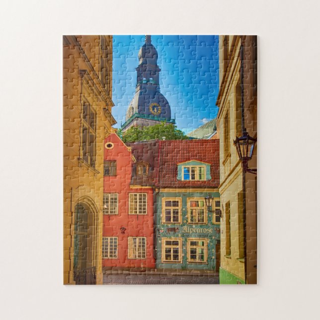Puzzle Rue de la vieille ville| Estonie (Vertical)