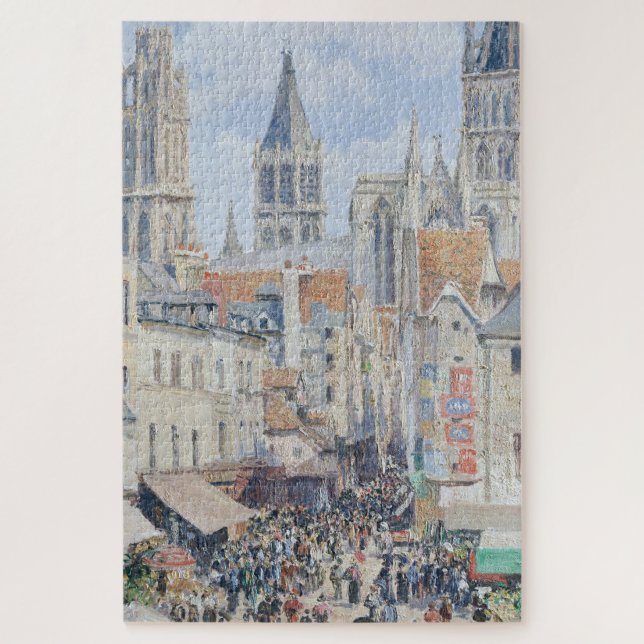 Puzzle Rue de l'alimentation | Rouen France 1898 Camille  (Vertical)