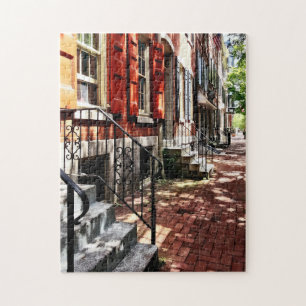 Puzzle Rue de PA de Philadelphie avec les volets oranges