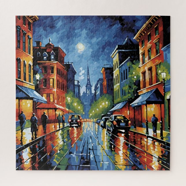 Puzzle Rue Moonlit City (Vertical)