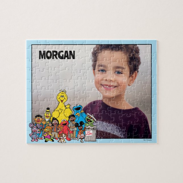 Puzzle Rue Sésame | Sesame Pals Ajoutez Votre Nom (Horizontal)