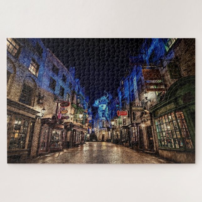 Puzzle Rues de la ville nocturne (Horizontal)