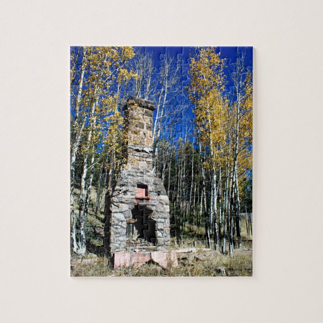 Puzzle Ruine de rein dans les Aspens d'automne (Vertical)