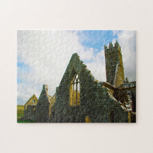 Puzzle Ruines Historiques de l'Abbaye Galway Irlande.