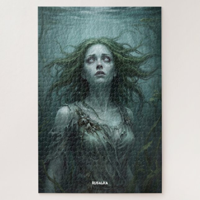 Puzzle Rusalka Floating in Stagnant Pond (Vertical)