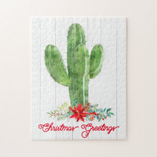 Puzzle Russe Désert Cactus Noël