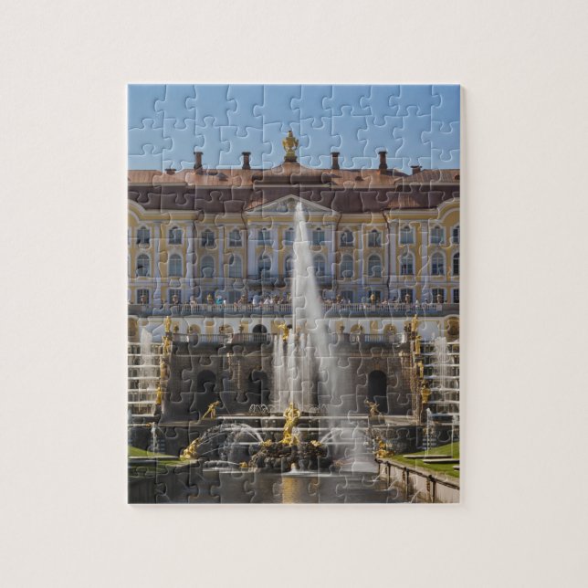 Puzzle Russia, Saint-Pétersbourg, Peterhof, Grand Palace (Vertical)