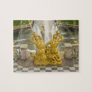 Puzzle Russie, Saint-Pétersbourg. Fontaine Samson à