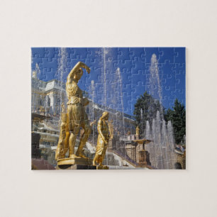 Puzzle Russie, Saint-Pétersbourg, statues d'or