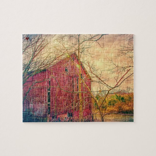 Puzzle Rustic Barn Ohio (Horizontal)