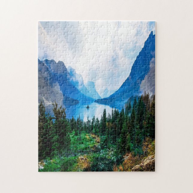 Puzzle Rustic Country Mountains Nature Scène Photographie (Vertical)