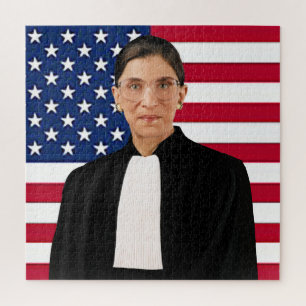 Puzzle Ruth Bader Ginsburg drapeau américain