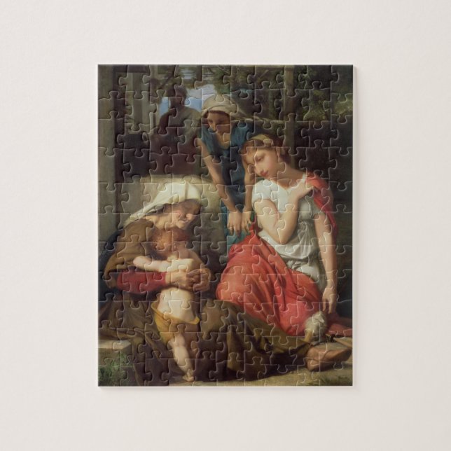 Puzzle Ruth et Naomi, 1859 (huile sur la toile) (Vertical)