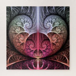 Puzzle Rythme cardiaque, art fractal de fantaisie surréal