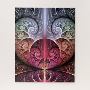 Puzzle Rythme cardiaque, art fractal surréaliste abstrait