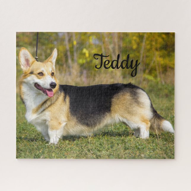 Puzzle Sable Cardigan Welsh Corgi Chien (Horizontal)
