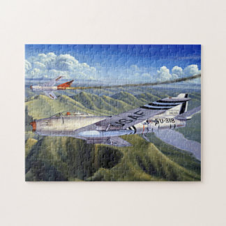 Puzzle Sabre F-86 en vol