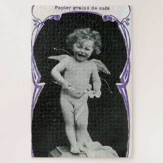 Puzzle Sad Cherub Angel Print