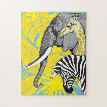 Puzzle Safari 11x14 pour les personnes aveugles