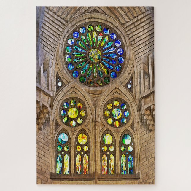 Puzzle Sagrada Familia. Intérieur. Vue 12. (Vertical)
