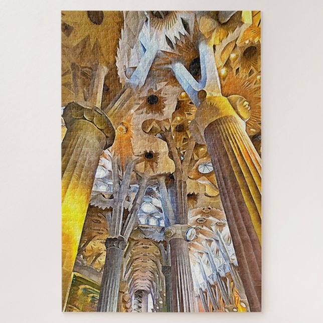Puzzle Sagrada Familia. Intérieur. Vue 16. (Vertical)