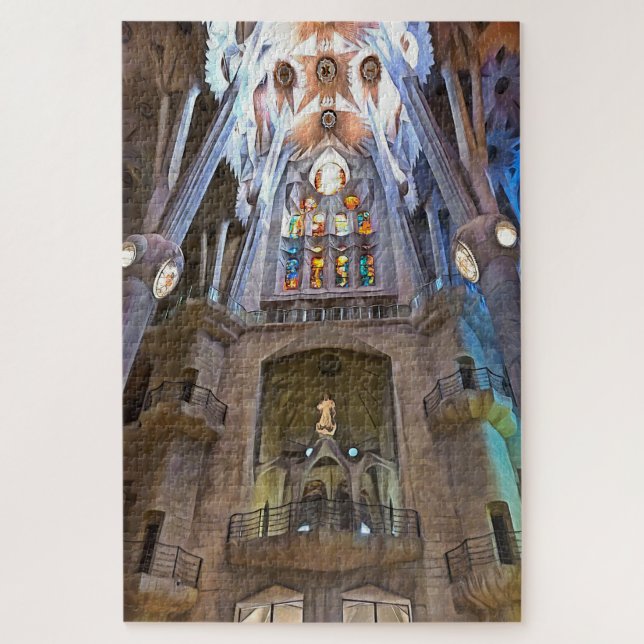 Puzzle Sagrada Familia. Intérieur. Vue 25. (Vertical)