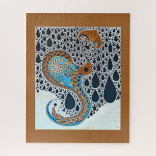 Puzzle Sahara Pearls Tribal Exotic Peacock
