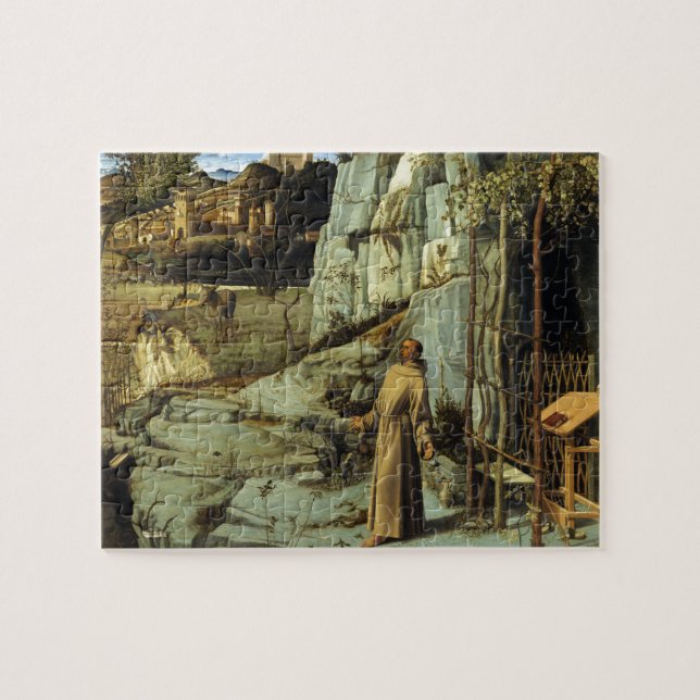 Puzzle Saint Francis dans le désert par Giovanni Bellini (Horizontal)