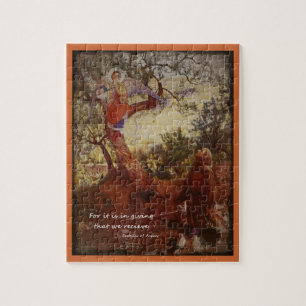Puzzle Saint François avec un ange