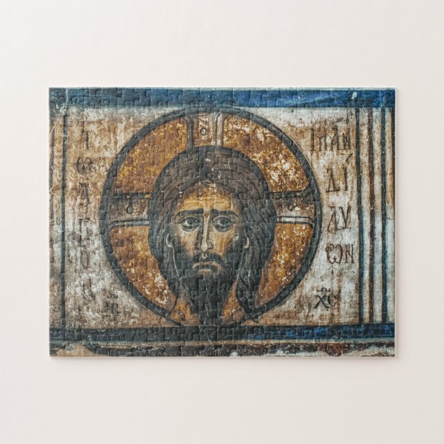 Puzzle Saint-mouchoir Jésus Christ Icône orthodoxe (Horizontal)