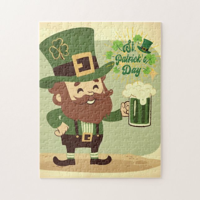 Puzzle Saint Patrick de style vintage (Vertical)