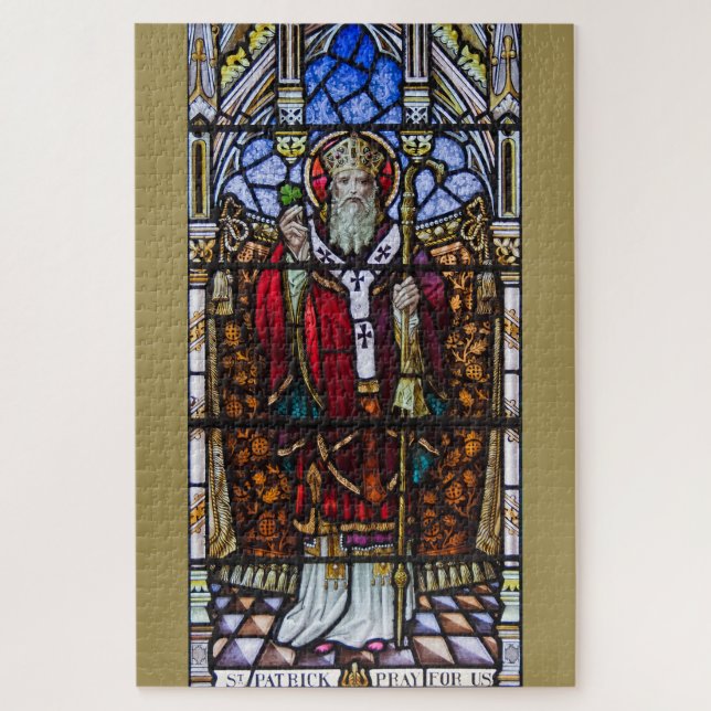 Puzzle Saint Patrick, Shamrock (Vertical)